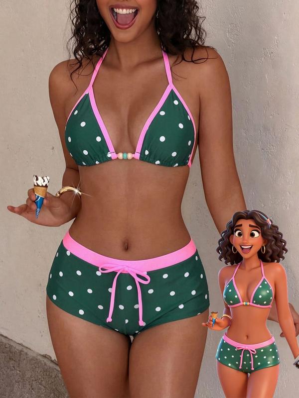 Triangle Top & Boy Shorts Bikini