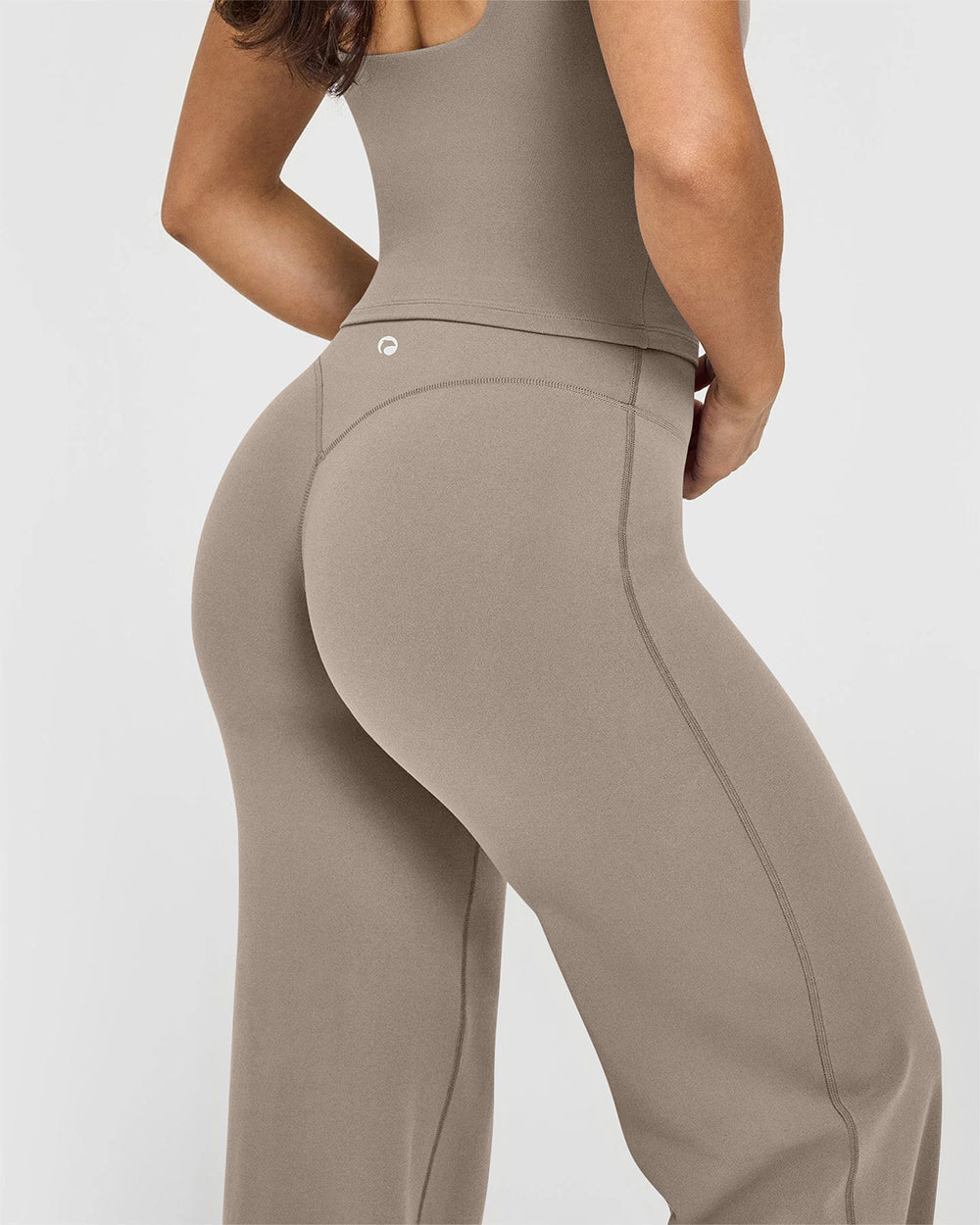High Waist Stretch Casual Soft Straight Leg Bottoms