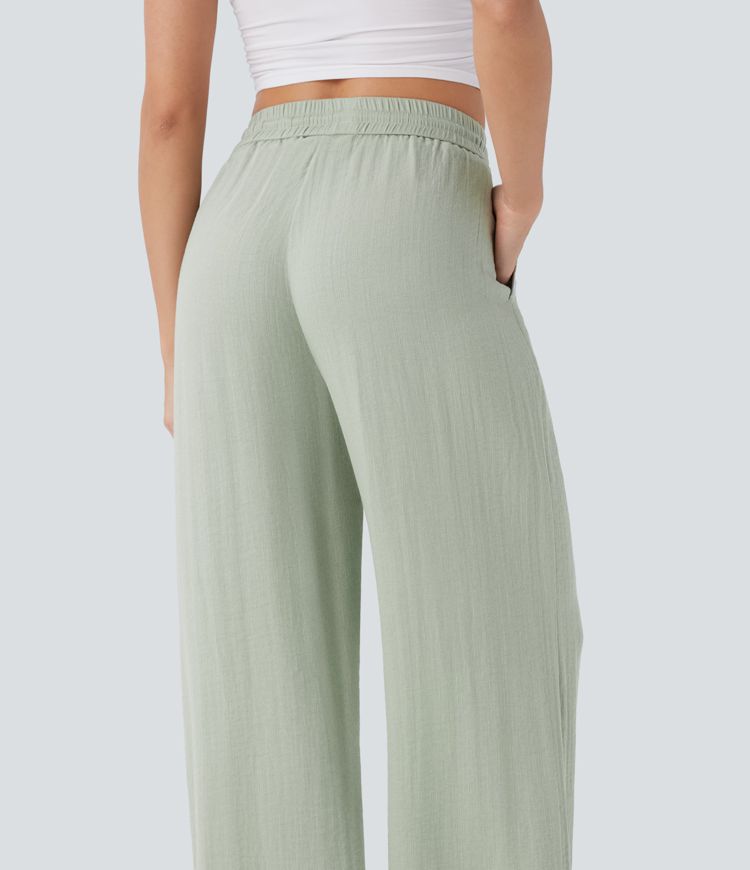 Dotty Breeze Wide-Leg Pants