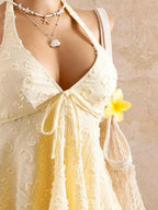 Lace Halter Bikini Set
