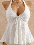 Lace Halter Bikini Set