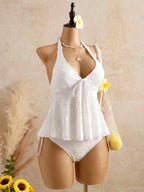 Lace Halter Bikini Set