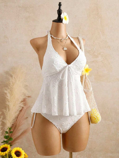 Lace Halter Bikini Set