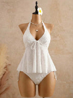 Lace Halter Bikini Set