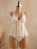 Lace Halter Bikini Set