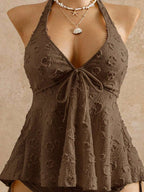 Lace Halter Bikini Set