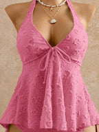 Lace Halter Bikini Set