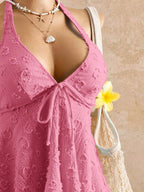 Lace Halter Bikini Set