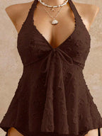 Lace Halter Bikini Set