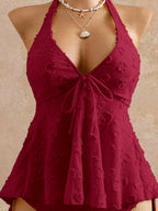 Lace Halter Bikini Set