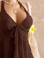 Lace Halter Bikini Set