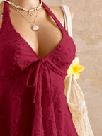 Lace Halter Bikini Set