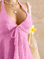 Lace Halter Bikini Set