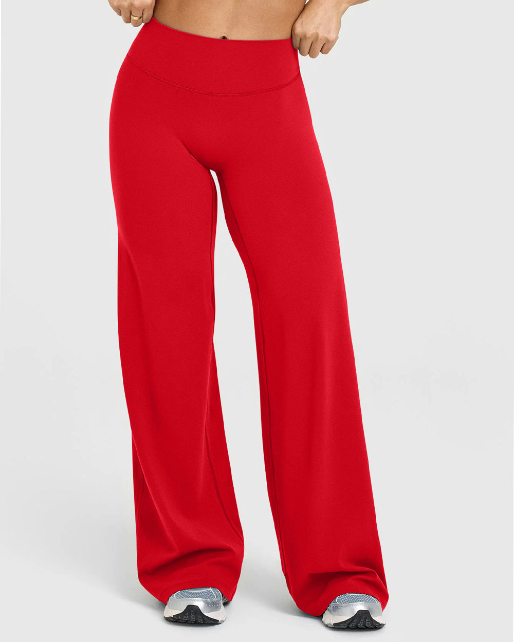 High Waist Stretch Casual Soft Straight Leg Bottoms