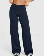 High Waist Stretch Casual Soft Straight Leg Bottoms