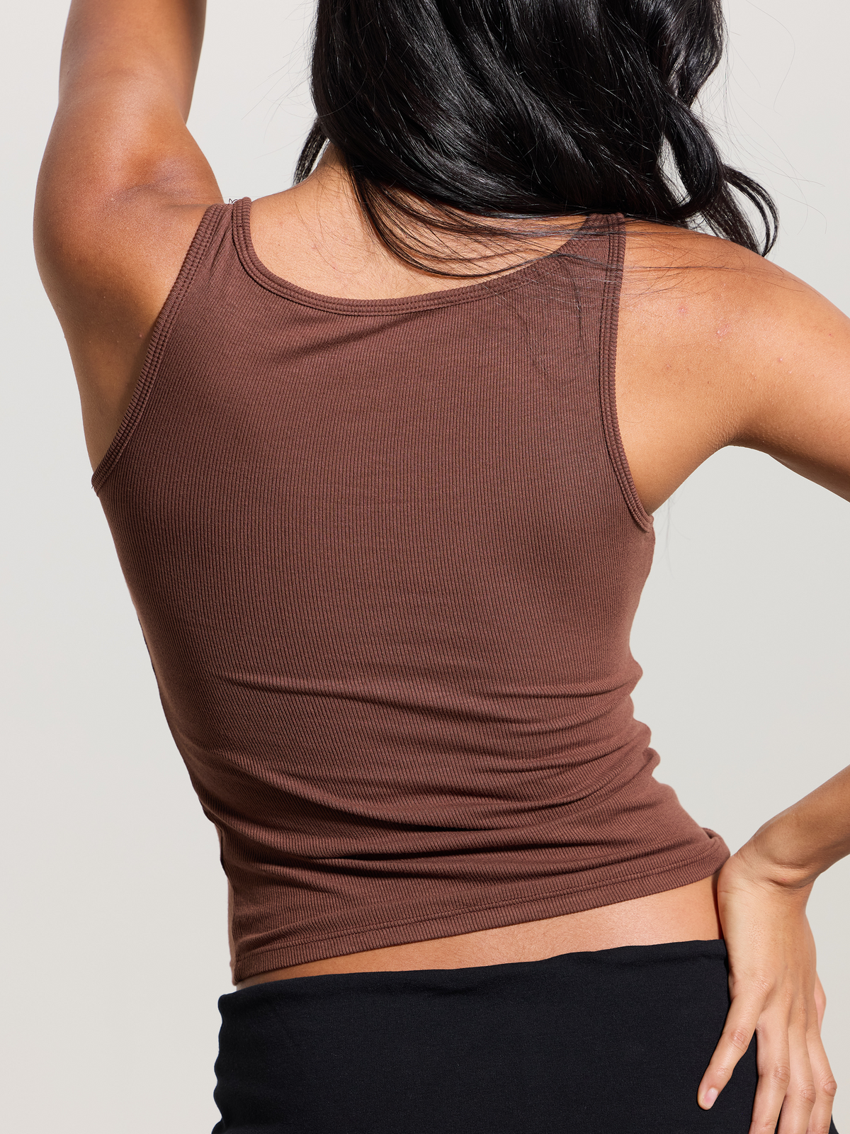 Ribbed Dainty Boat Neck Brami