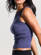 Ribbed Dainty Boat Neck Brami