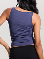 Ribbed Dainty Boat Neck Brami