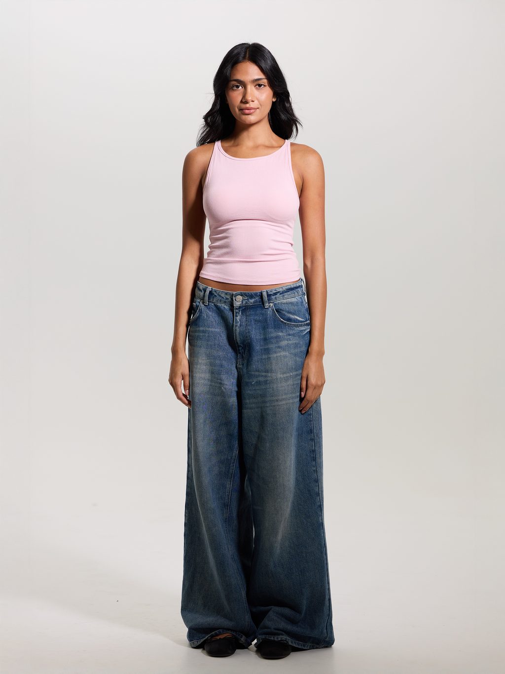 Ribbed Dainty Boat Neck Brami