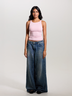 Ribbed Dainty Boat Neck Brami