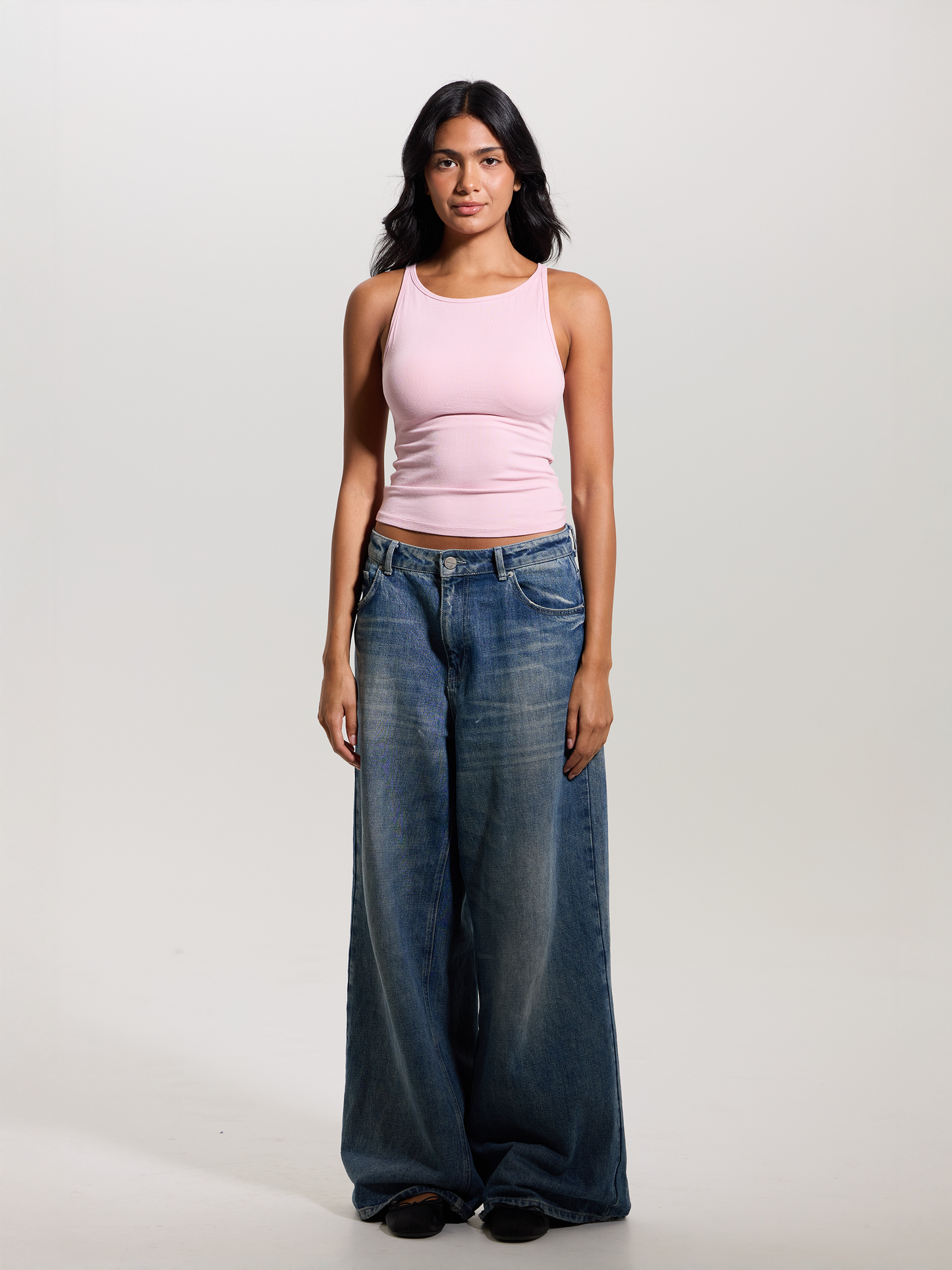 Ribbed Dainty Boat Neck Brami