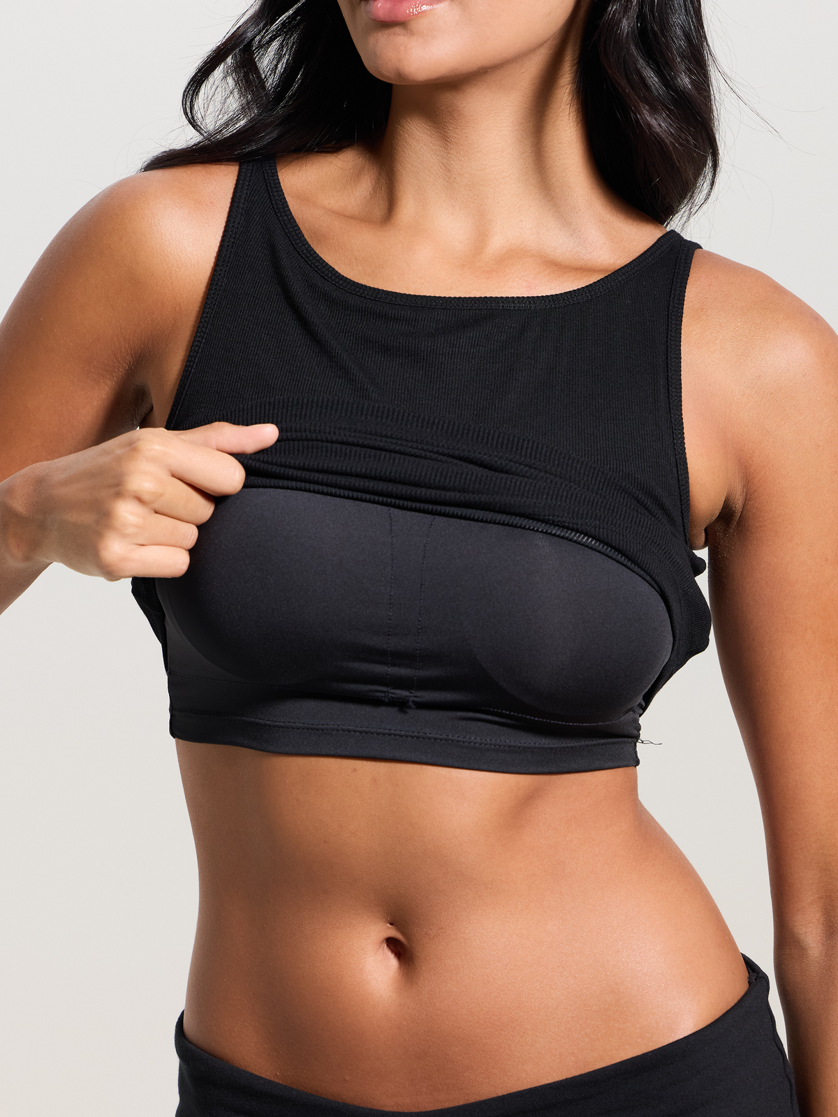 Ribbed Dainty Boat Neck Brami