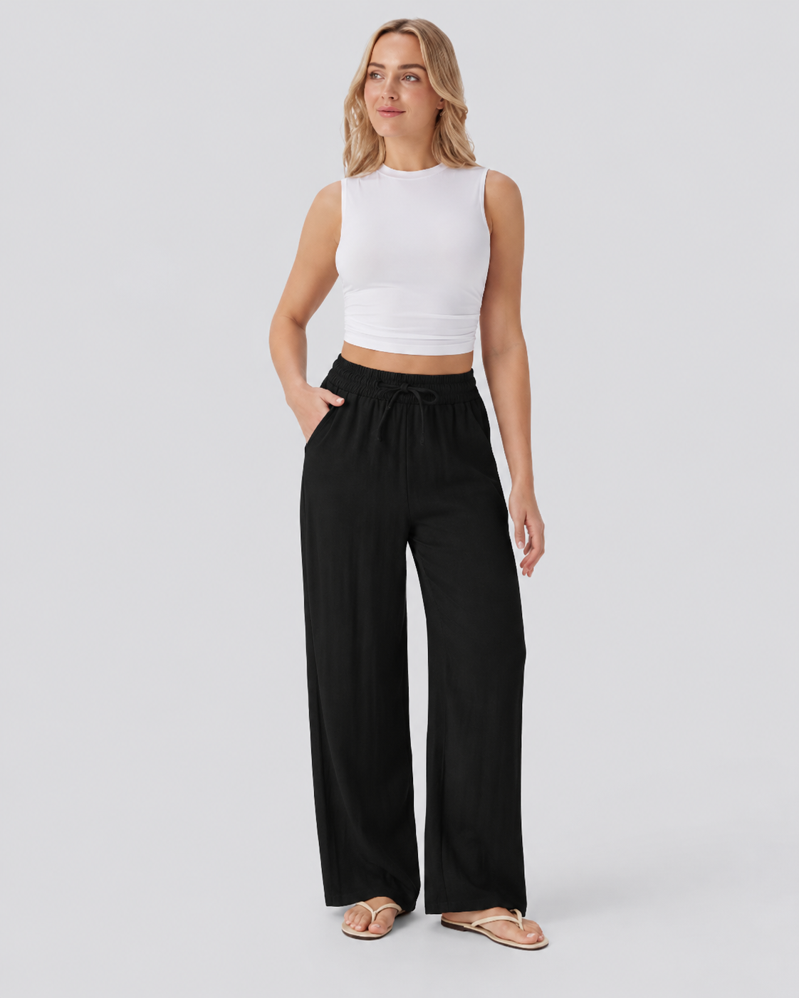 Dotty Breeze Wide-Leg Pants