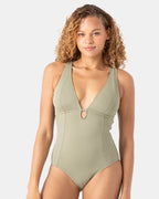 Haleiwa Plunge One Piece Swimsuit
