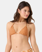 Ray Of Sunshine Reversible Tiki Triangle Bikini Top