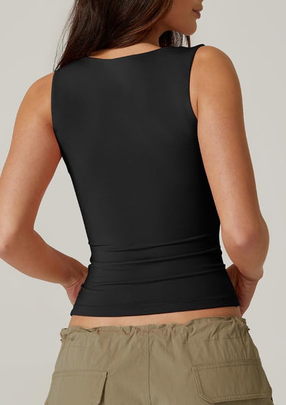 Sweetheart neckline tank top