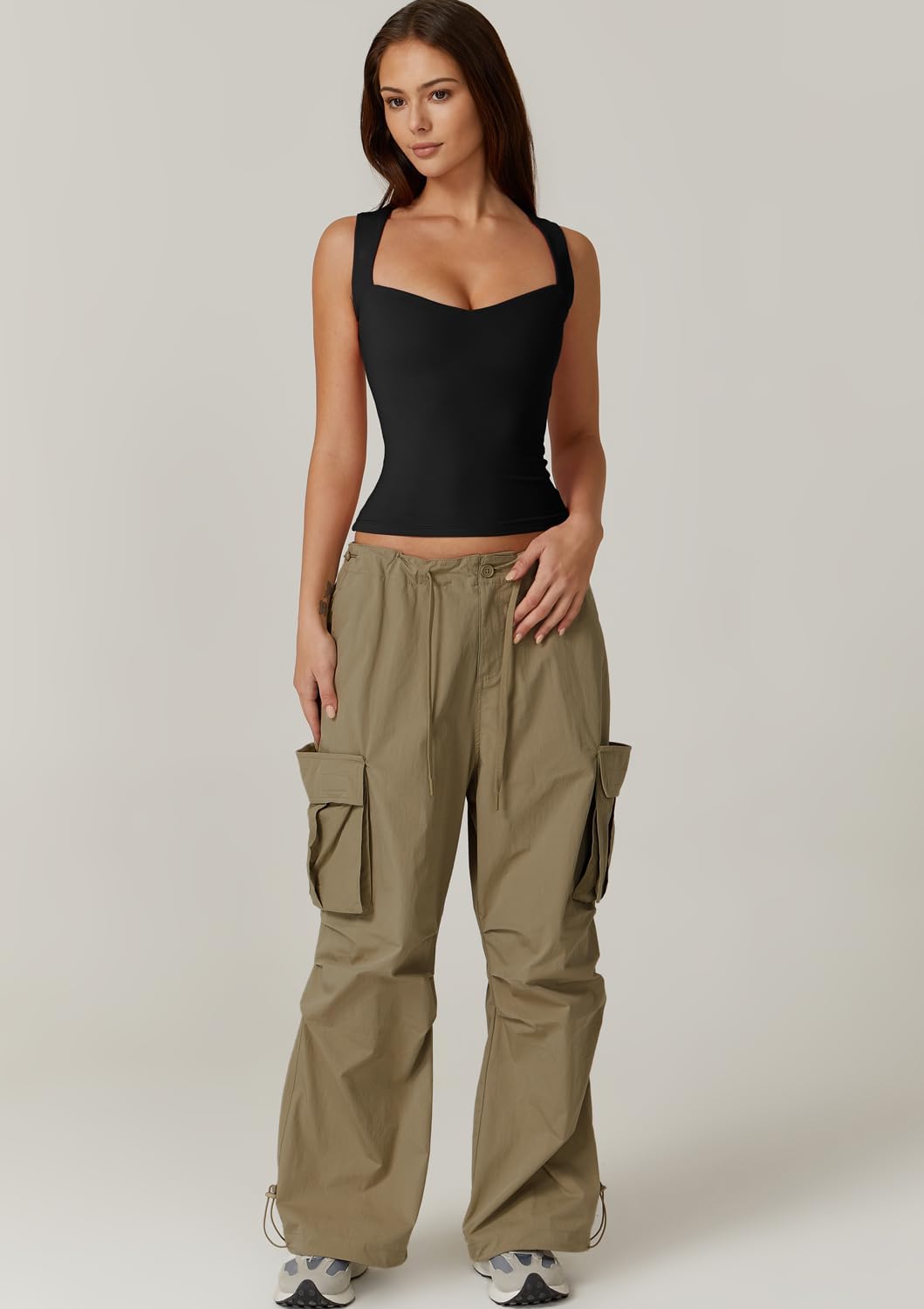 Sweetheart neckline tank top