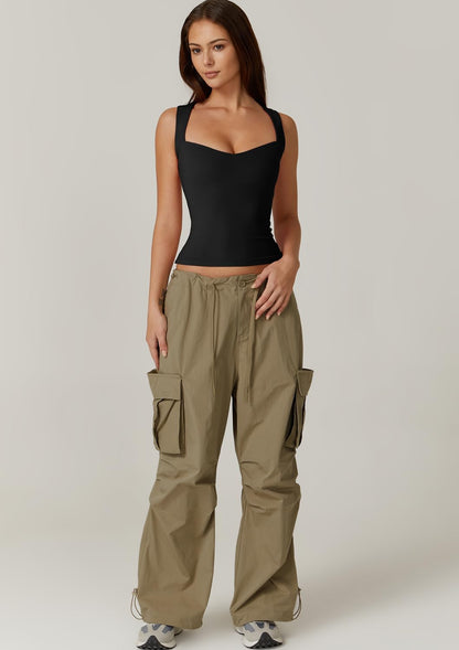 Sweetheart neckline tank top