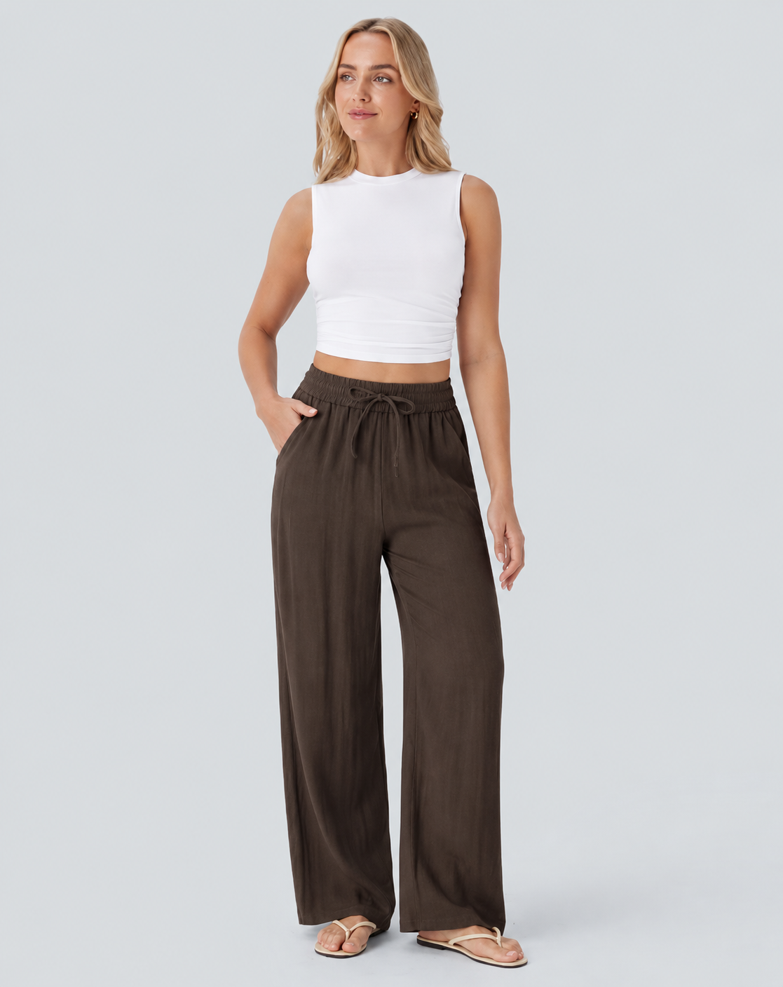 Dotty Breeze Wide-Leg Pants