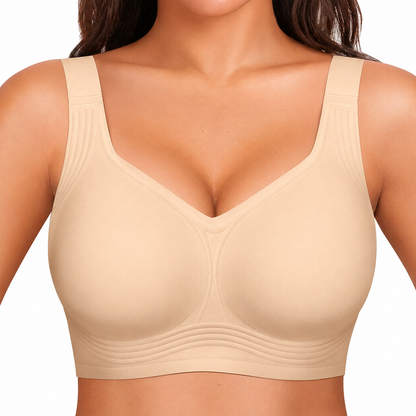 Full coverage wireless bra