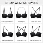 Soutien-gorge bandeau à clip avant