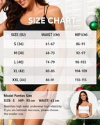Seamless Full Coverage Brief No Show Underwear High Waist Panties