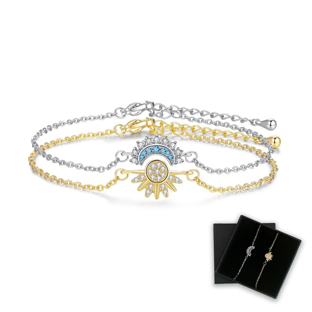Sun and Moon Bracelet Set for bestfriend