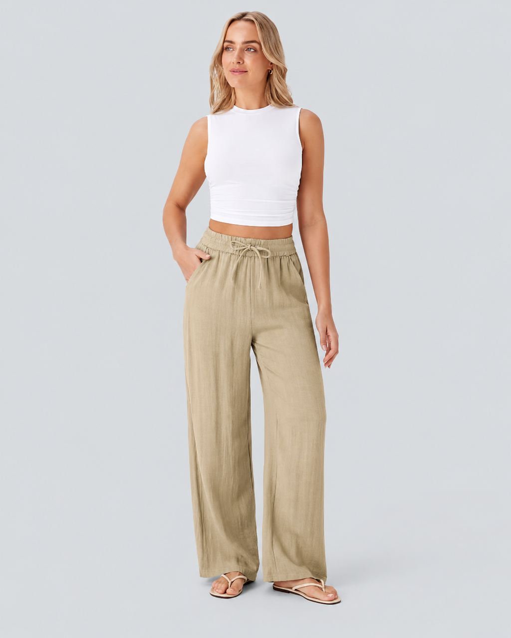 Dotty Breeze Wide-Leg Pants