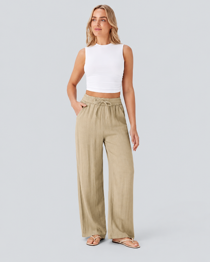 Dotty Breeze Wide-Leg Pants
