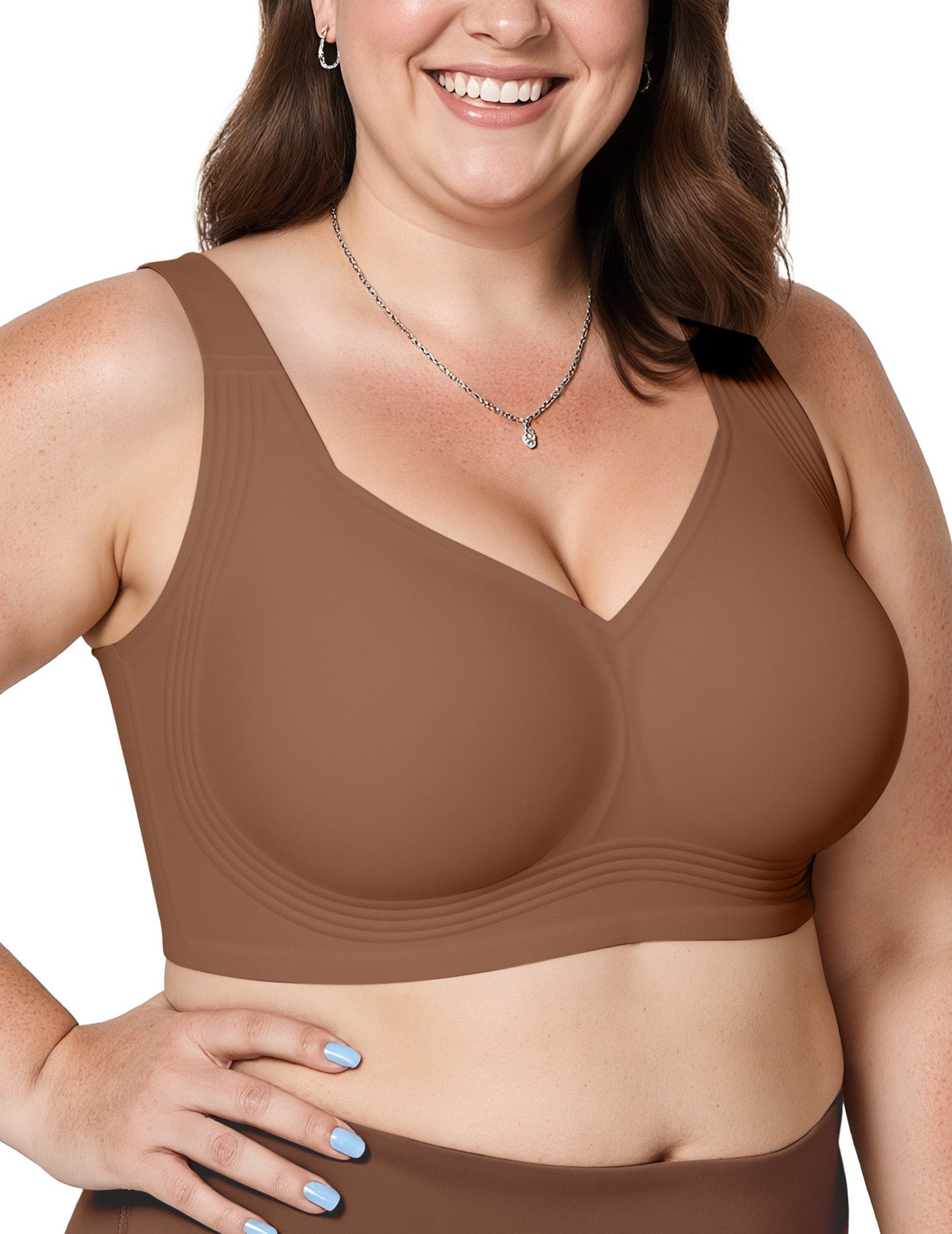 Classic T-Shirt Bra, Wireless Full Coverage for All Day Comfort
