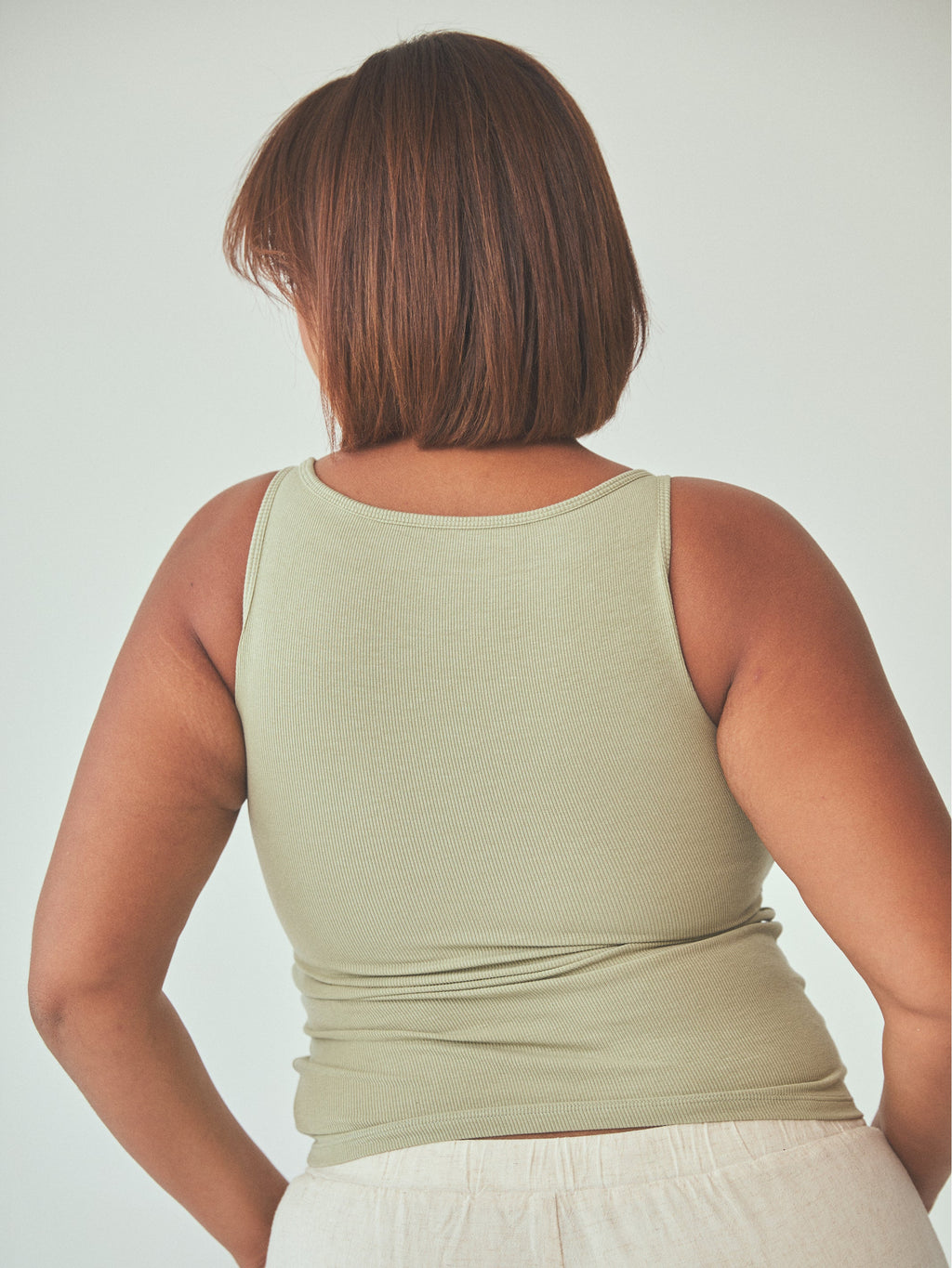 Ribbed Dainty Boat Neck Brami