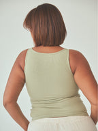 Ribbed Dainty Boat Neck Brami