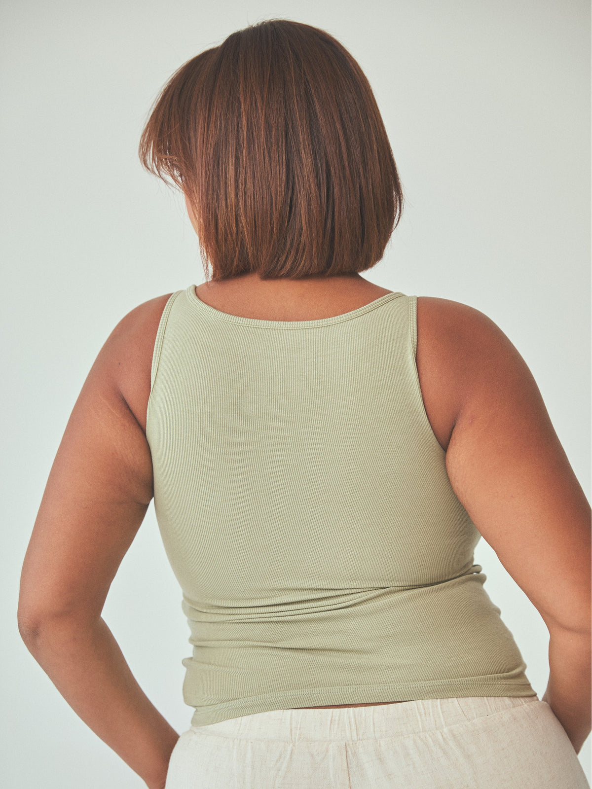 Ribbed Dainty Boat Neck Brami