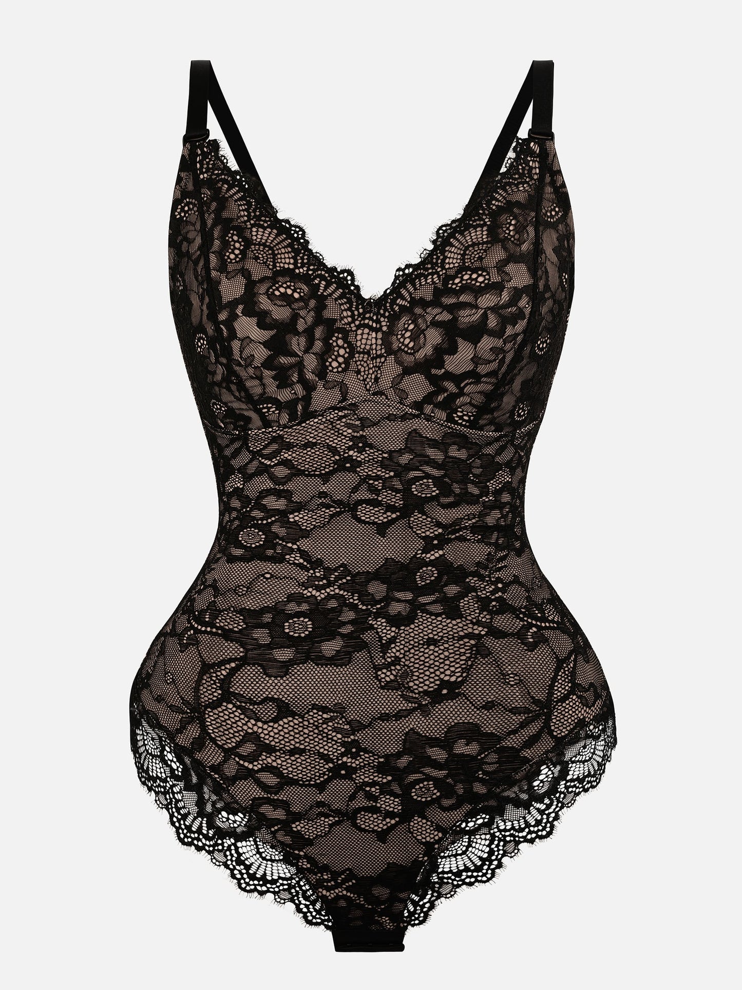 Lace V-Neck Breathable Bodysuit