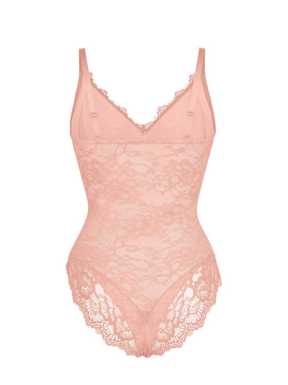 Lace V-Neck Breathable Bodysuit