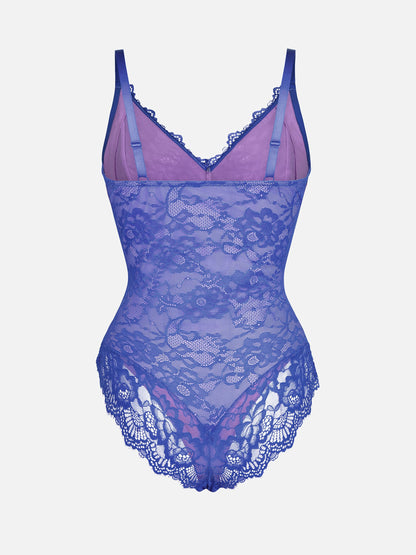 Lace V-Neck Breathable Bodysuit