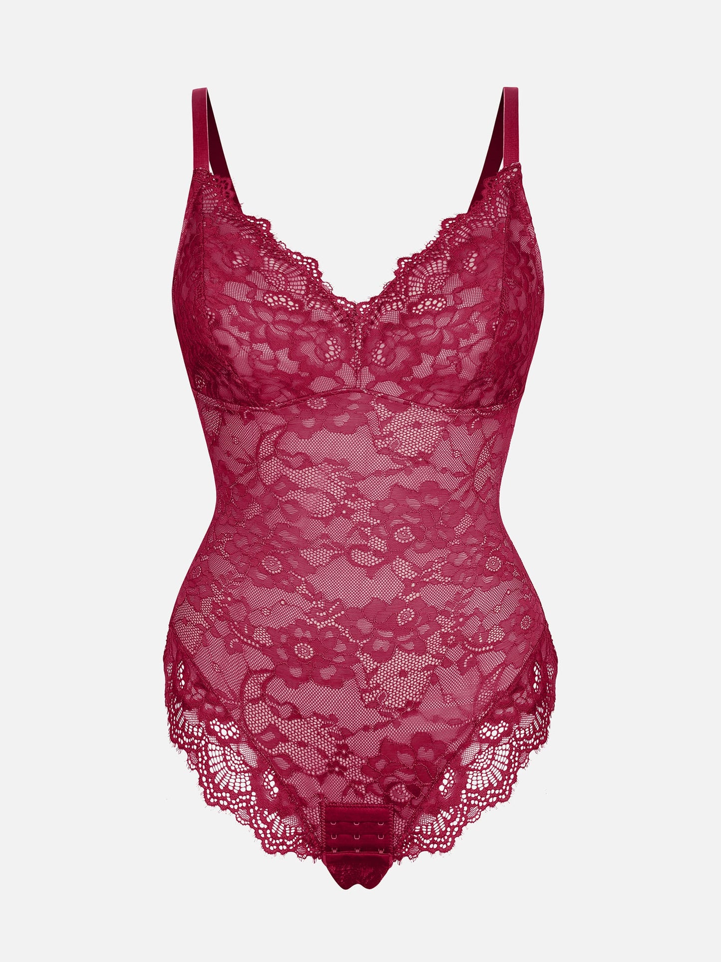 Lace V-Neck Breathable Bodysuit