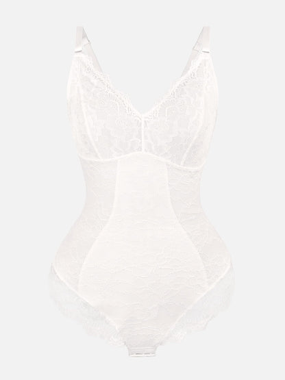 Lace V-Neck Breathable Bodysuit