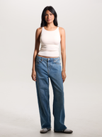 Ribbed Dainty Boat Neck Brami