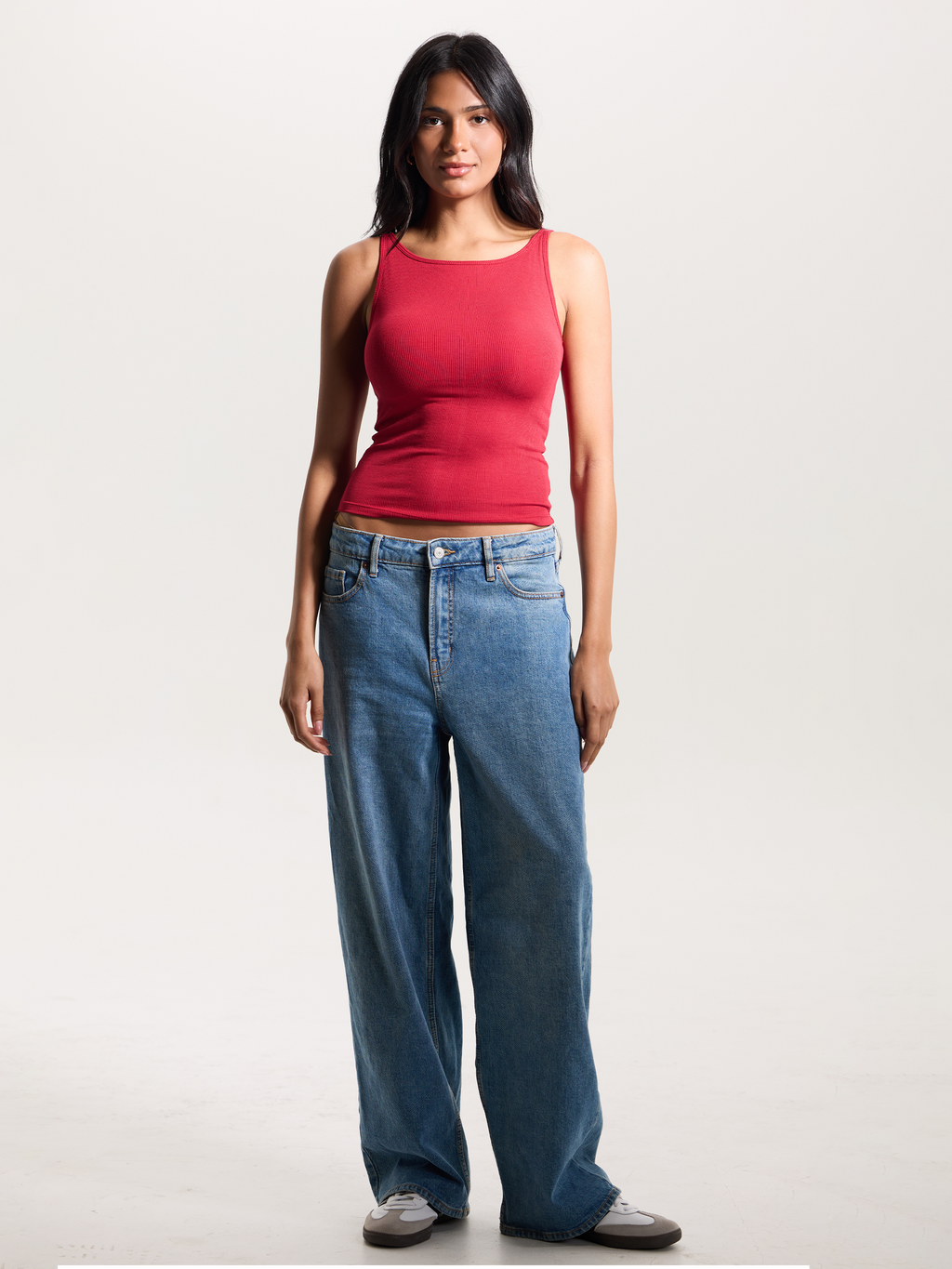 Ribbed Dainty Boat Neck Brami